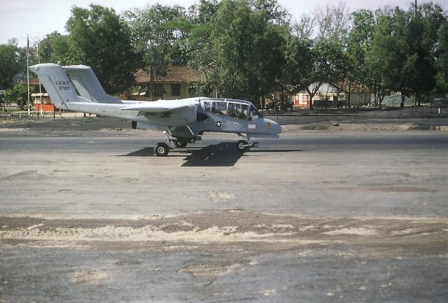 OV 10 Spotter taking off  from Dau Tieng